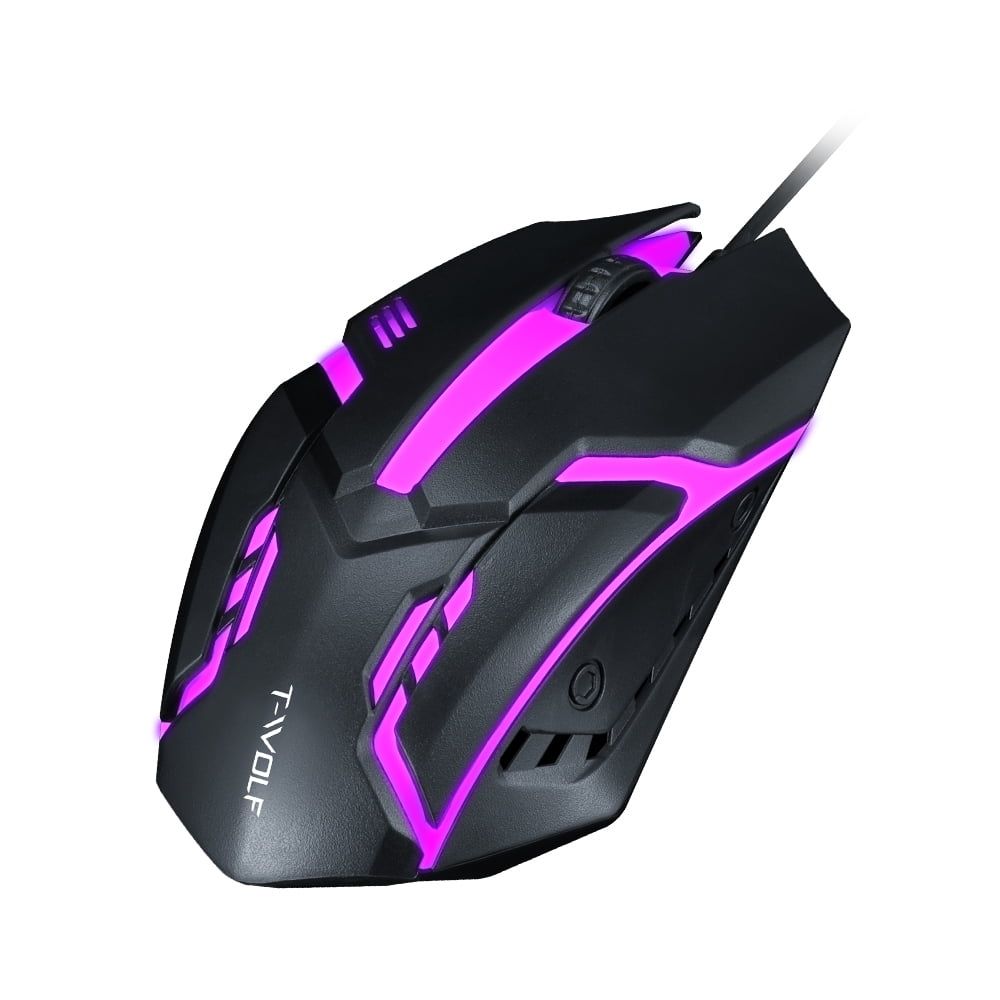 T-Wolf V1 RGB Wired BackLit Office & Gaming Mouse